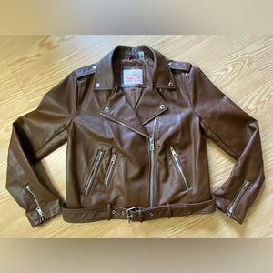 Levi’s leather‎ look motorbike jacket.